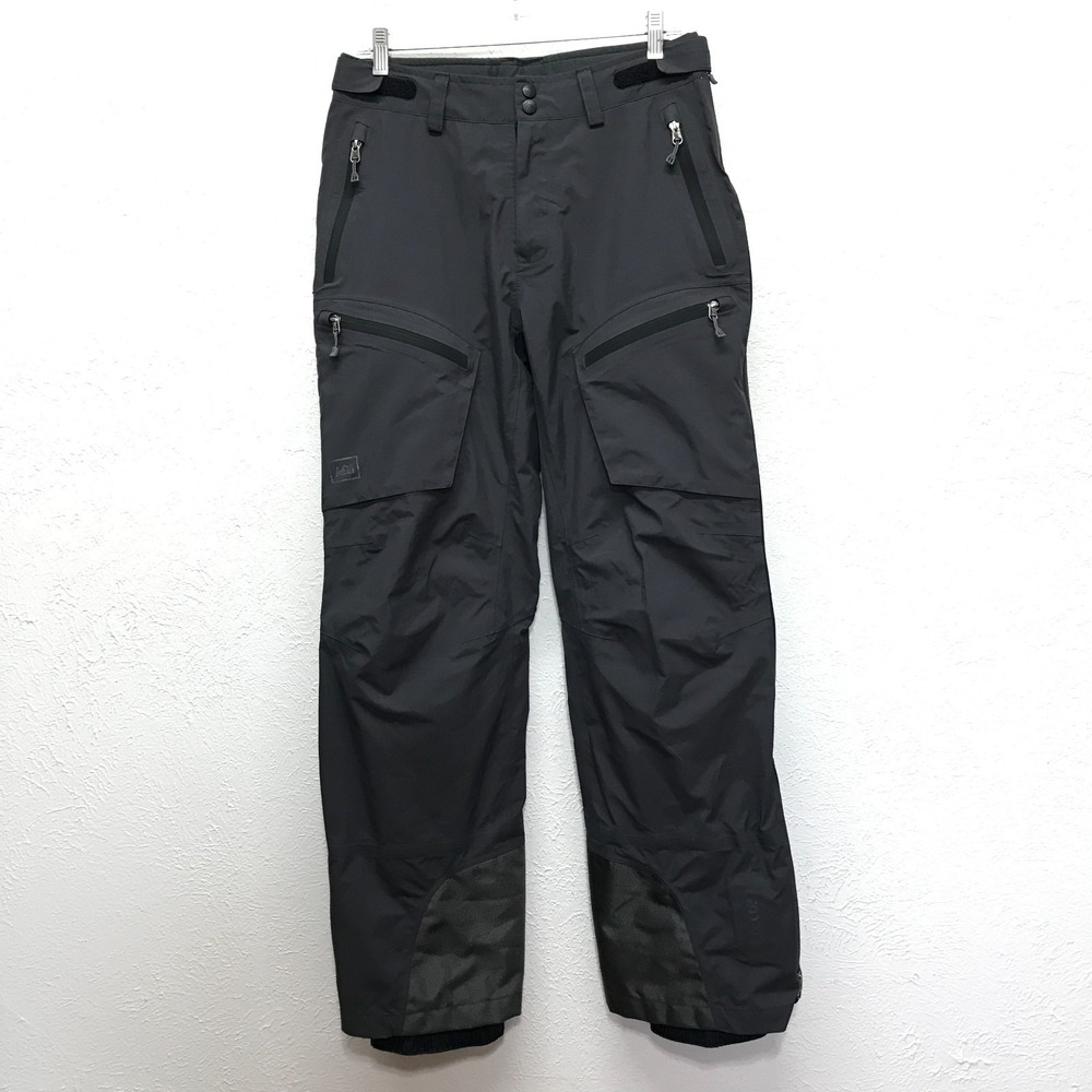 REI Recco Event Ski Snowboard Outdoor Pants Mens 32x32 Waterproof Zip Leg Gray